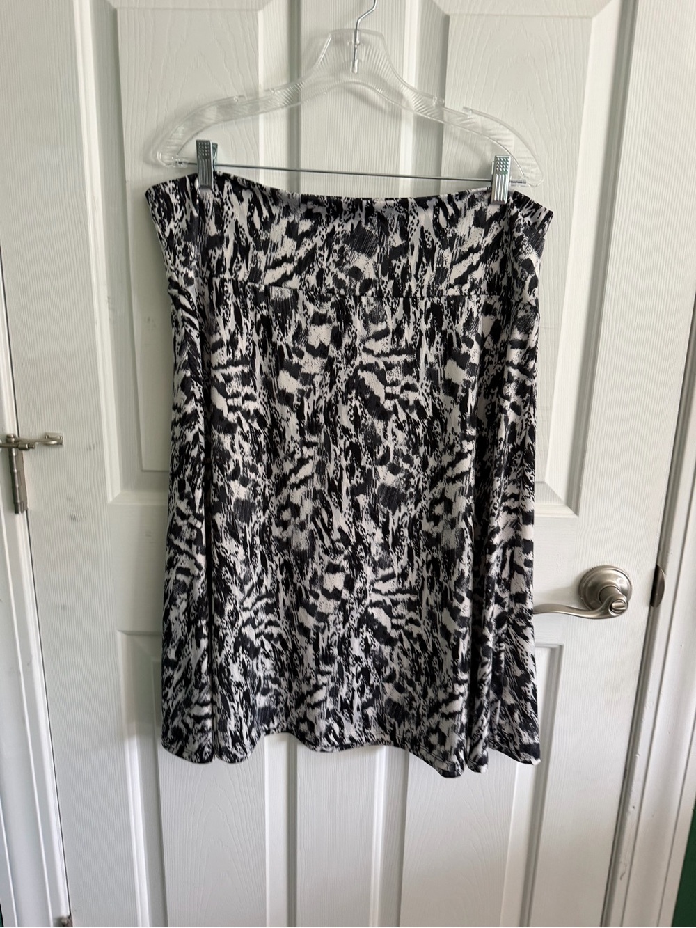 LuLaRoe Black and White Printed A-Line Skirt